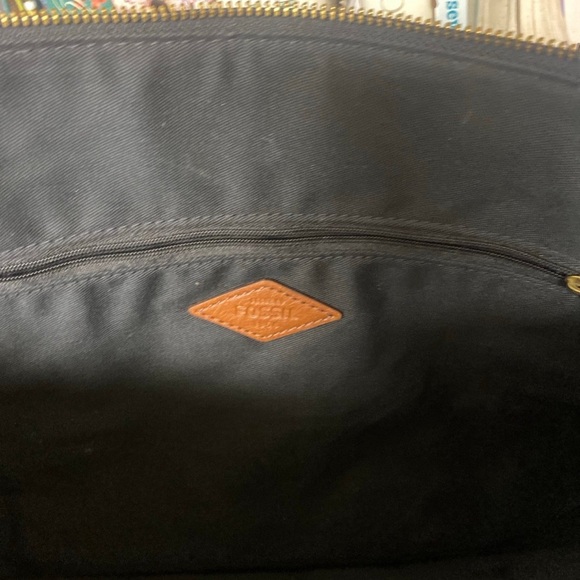 Fossil Brand Tote Bag And Matching Purse Polka Dot Set - Picture 7 of 8